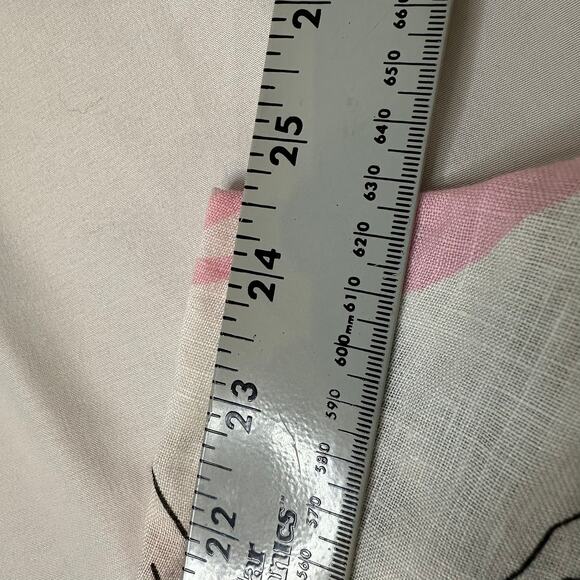 Cynthia Rowley Women's Plus 100% Linen Lightweight Leaf Print Pull-On Pants 2X - Picture 6 of 7